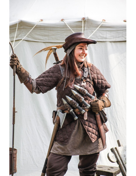 Gambesón Donnergrund marrón con hebillas