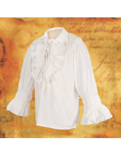 Weites Piratenshirt mit Schnürung