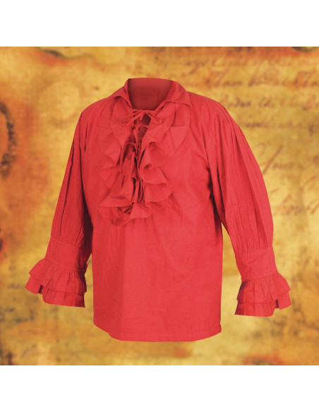 Weites Piratenshirt mit Schnürung