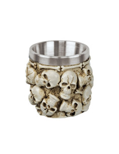 Vaso decoración calaveras