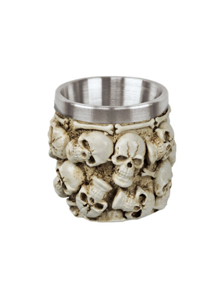 Vaso decoración calaveras