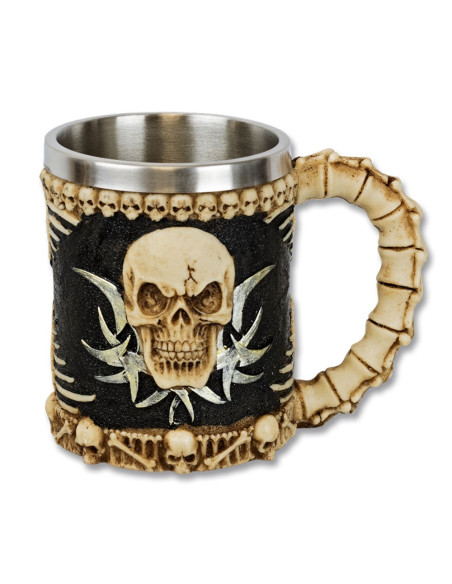Pitcher-Knochen-Totenkopf-Dekoration