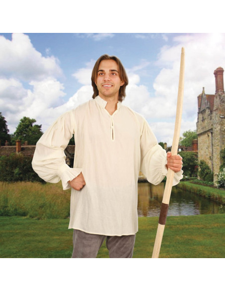 Camisa medieval Fiesta, crema