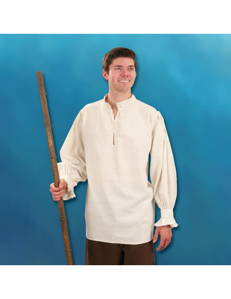 Met de hand genaaid feodale Lord's Shirt