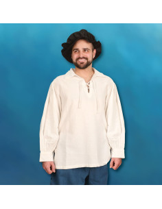 Camisa del Renacimiento cosida a mano