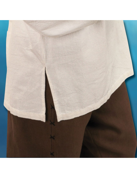 Håndsyet renæssanceskjorte