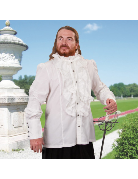 Renaissance-Hemd mit Rüschen