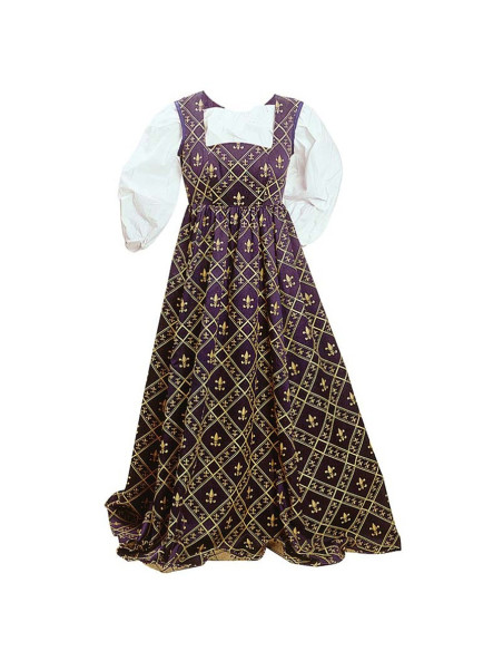 Vestido medieval Flor de Lys
