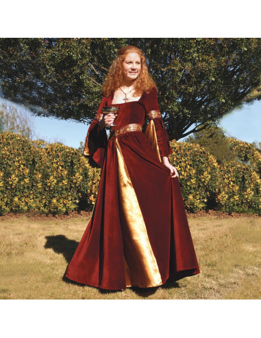 Schouderophalend rijk Doe mijn best Middeleeuwse jurk Berengaria ⚔️ Tienda Medieval Maat L