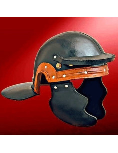 Romeinse soldaat lederen helm
