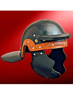 romersk soldat læderhjelm