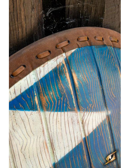 Wit-blauw Normandisch schild in...