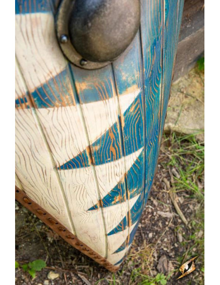 Wit-blauw Normandisch schild in...