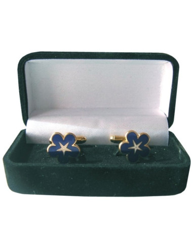 Vrijmetselaars Manchetknopen Miosota met Pentagram met juwelier