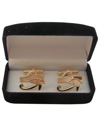 Eye of Horus Masonic manchetknapper med smykkeskrin