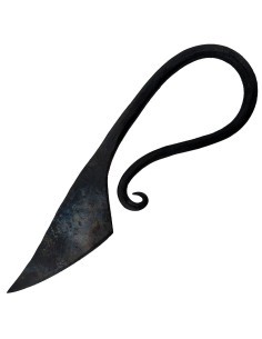 Håndsmedet middelalderkniv