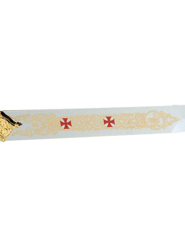 Zwaard van de Tempeliers in goud