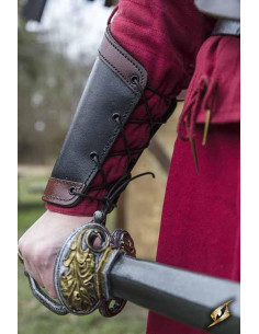 Sort/Rød Warrior Bracers 2