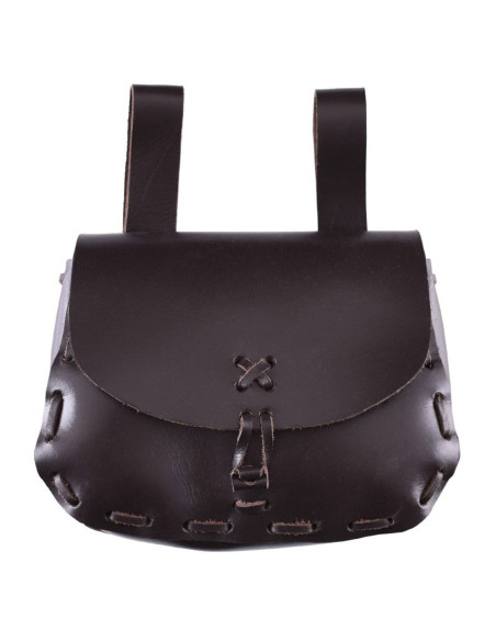 Mittelalterliche Tasche aus Rindsleder