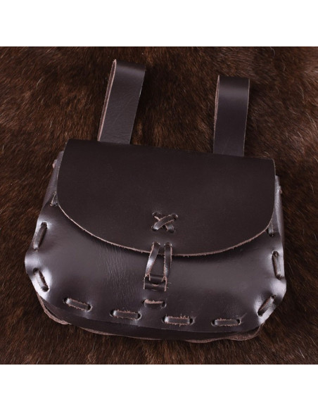 Mittelalterliche Tasche aus Rindsleder