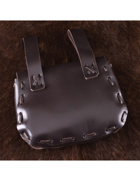 Bolso medieval en piel de vaca