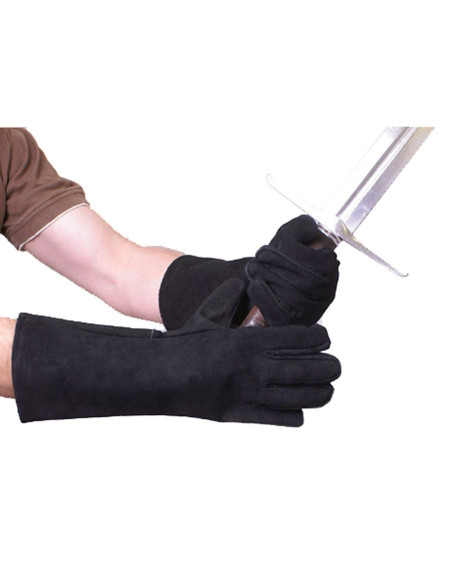 Renæssance handsker i splitlæder