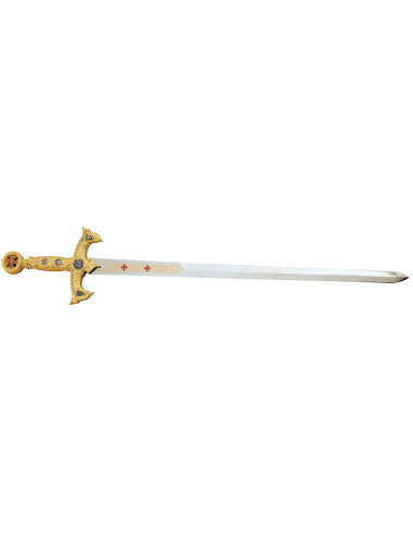 Espada de los templarios en Oro