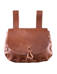 Bolso medieval reversible, cuero de vacuno