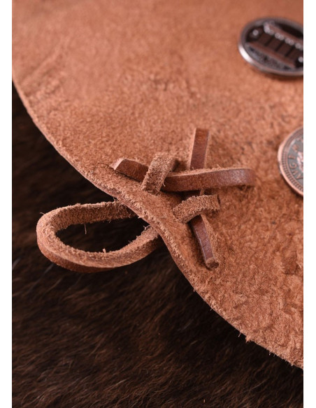 Bolso medieval reversible, cuero de...