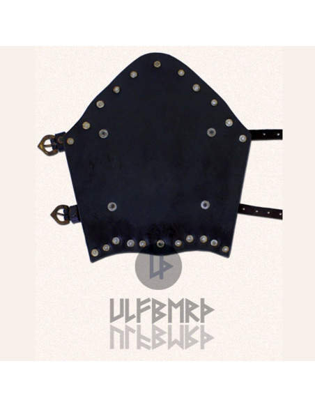 Læderarmbånd med metalstropper