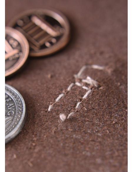 Bolso medieval con dos hebillas