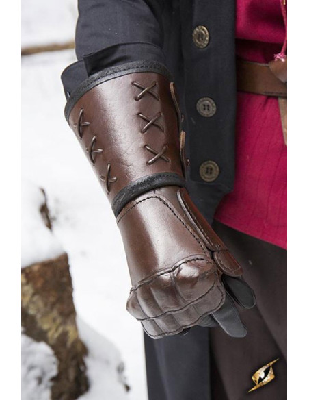 Lederhandschuh, rechter Arm (1 Stk.)