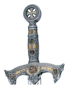 Espada de los templarios en Plata 2