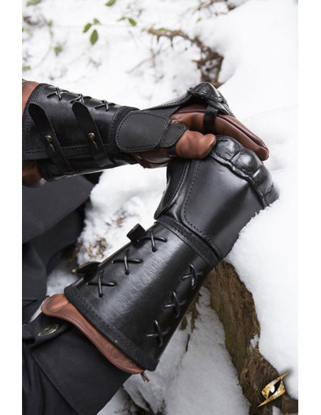 Lederhandschuh, linker Arm (1 ct.)