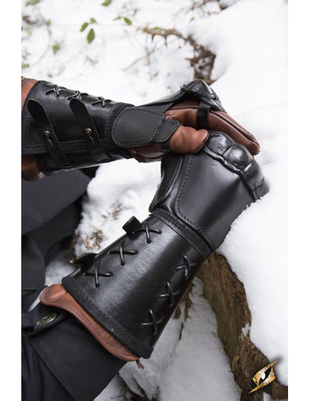 Lederhandschuh, rechter Arm (1 Stk.)