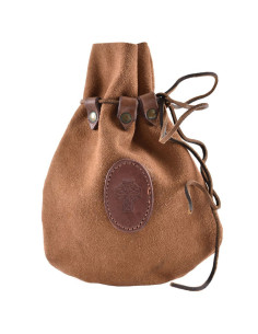 Bolsa Celta piel serraje con cordón