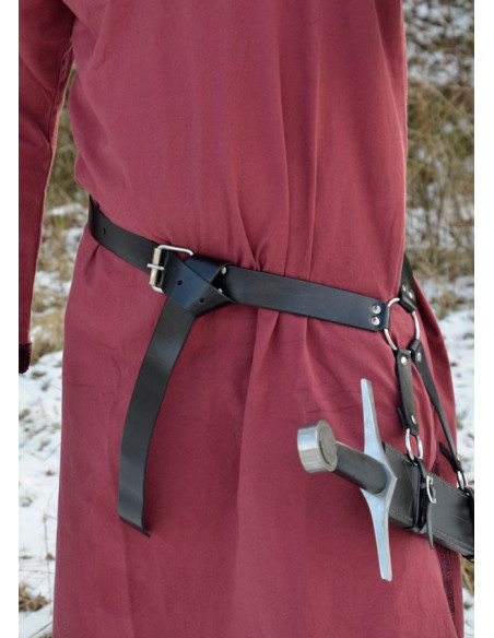Cinturón largo para espada medieval...