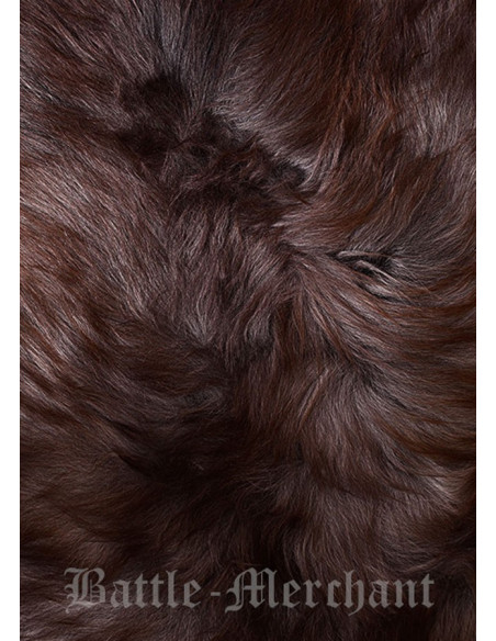 Naturmeleret nordisk fåreskind, 110 cm.