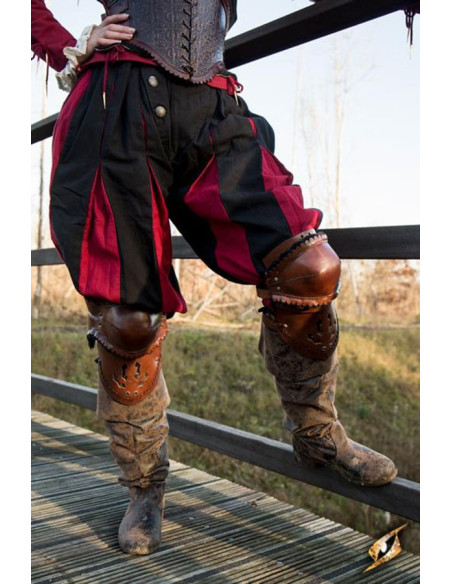 Middeleeuwse nobele kniebeschermers