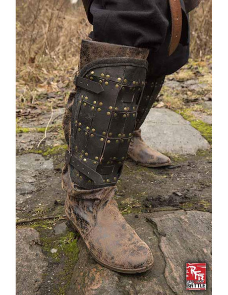 Middelalderlige soldater lædergrever