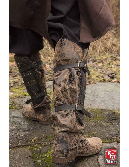 Leren scheenbeschermers van...