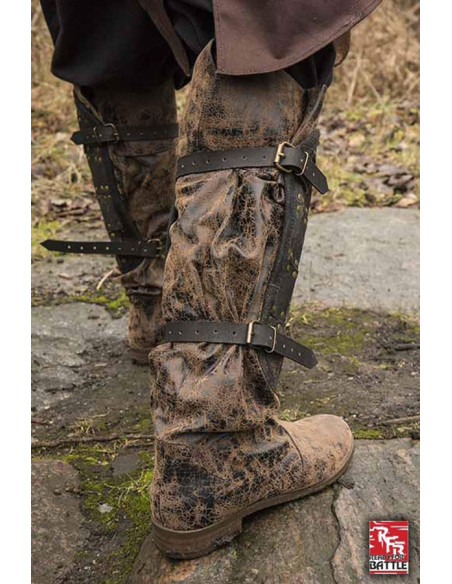 Leren scheenbeschermers van...