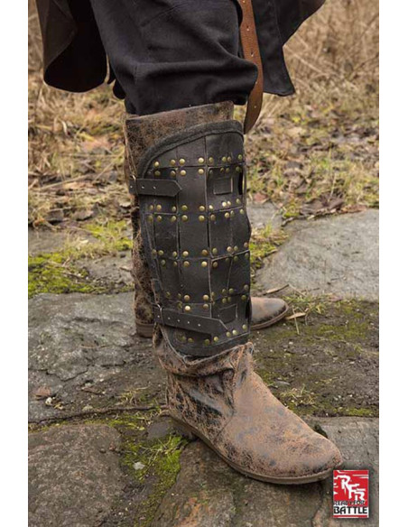 Mittelalterliche Lederbeinschienen...