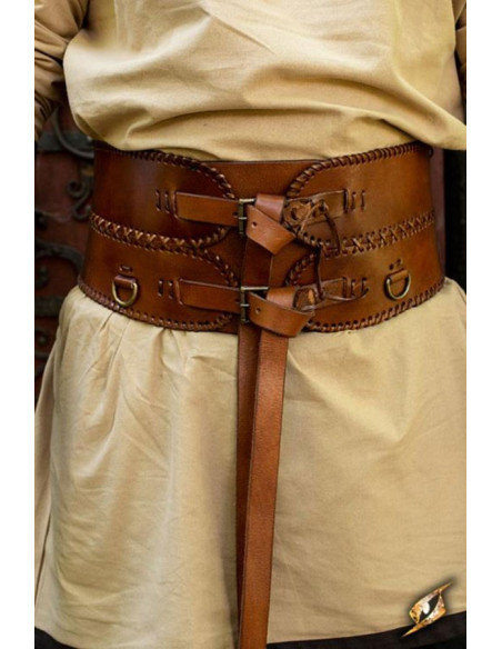 Brede middeleeuwse riem, dubbele...