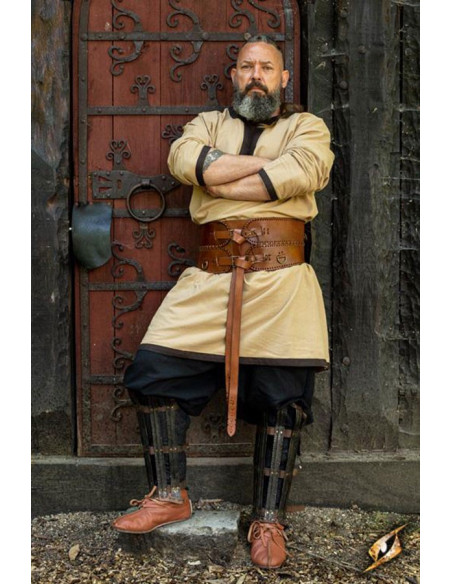 Bredt middelalderbælte, dobbelt lukning