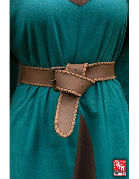 Middeleeuwse lederen riem, 100 cm.