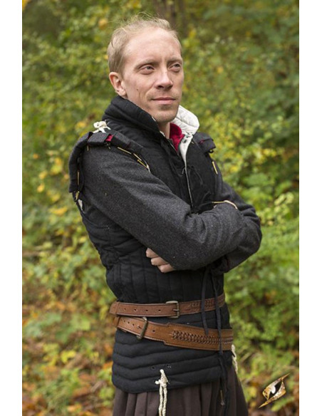 Flettet middelalderbælte med baldric