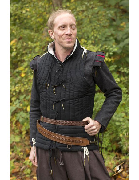 Cinturón medieval trenzado con tahalí