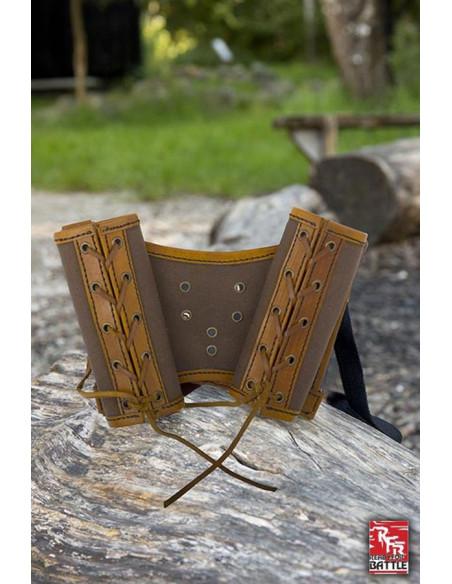 Tahalí dubbel voor de rug, bruin