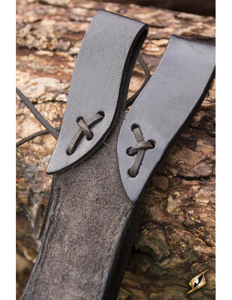 Skede med baldric lige blade dolke